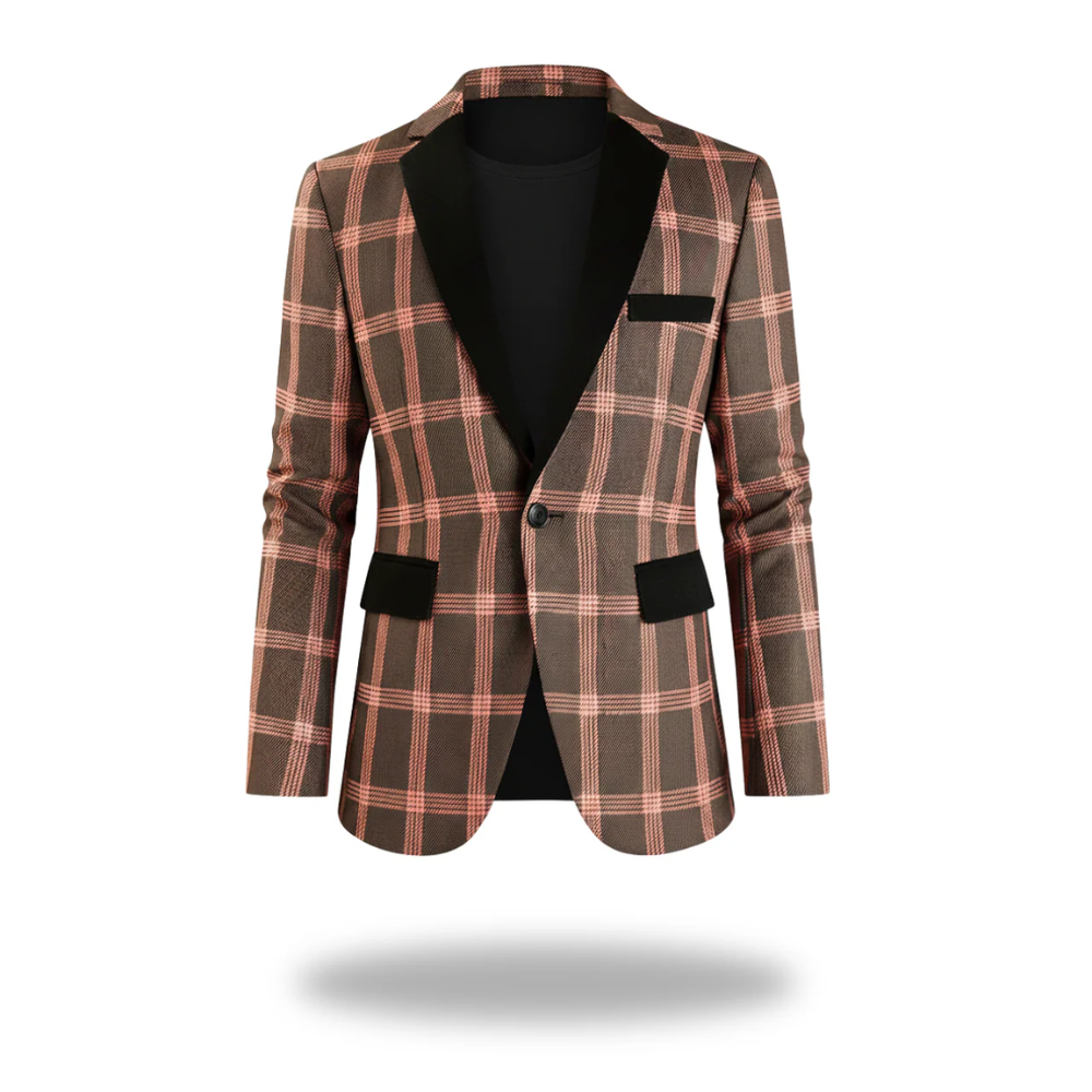 Sullivan | Men’s Sharp Plaid Tailored Blazer