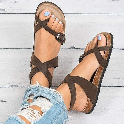 Josie | Women’s Spring Casual Flat Strap Sandals