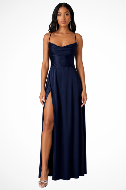 Aubrielle | Women’s Cowl Neck Maxi Dress