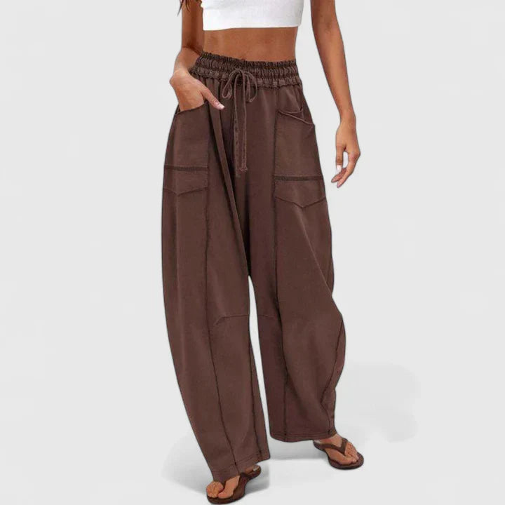 Sable | Women’s Comfortable Drawstring Wide Leg Trousers