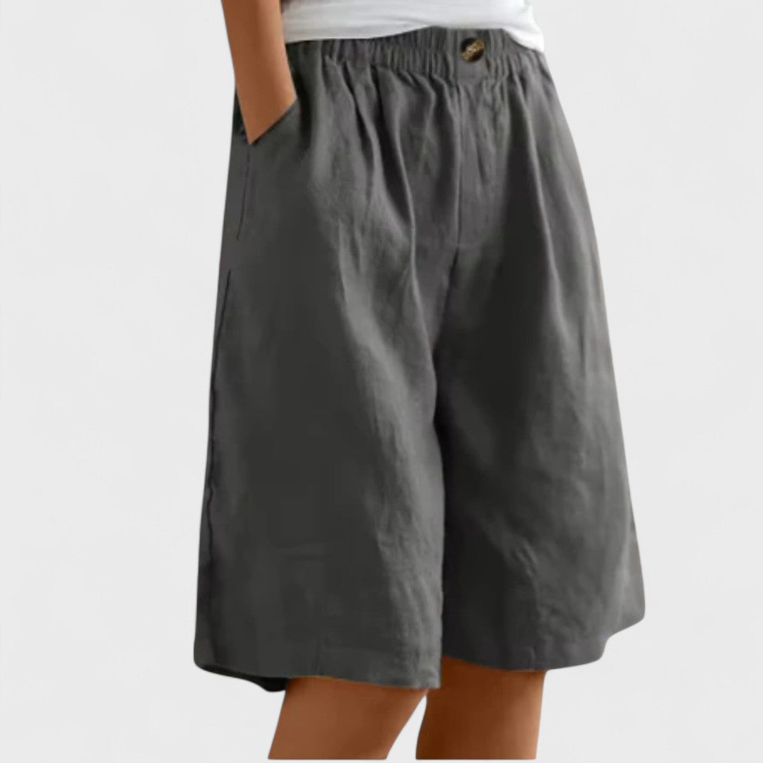 Tansy | Women’s Elegant Linen Blend Shorts