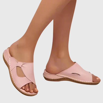 Reagan | Women’s Orthopedic Cutout Slide Sandals