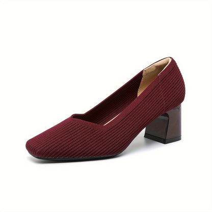 Tanya | Women’s Textured Block Heel Pumps