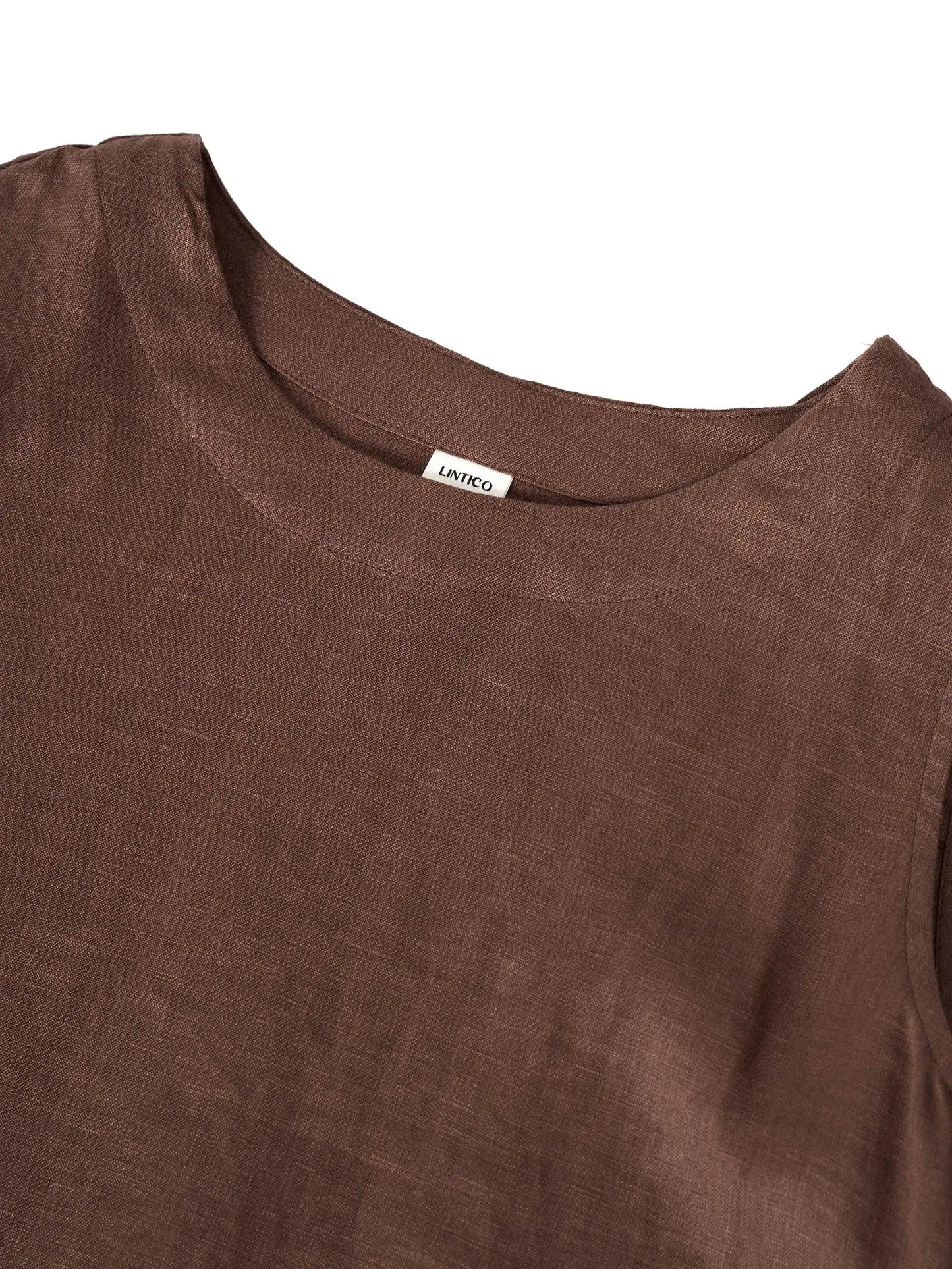 Julia | Women’s Linen Sleeveless Easy Shift Dress