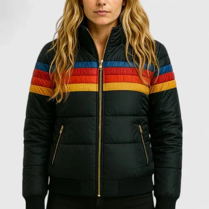 Marcelline | Women’s Striped Hooded Jacket