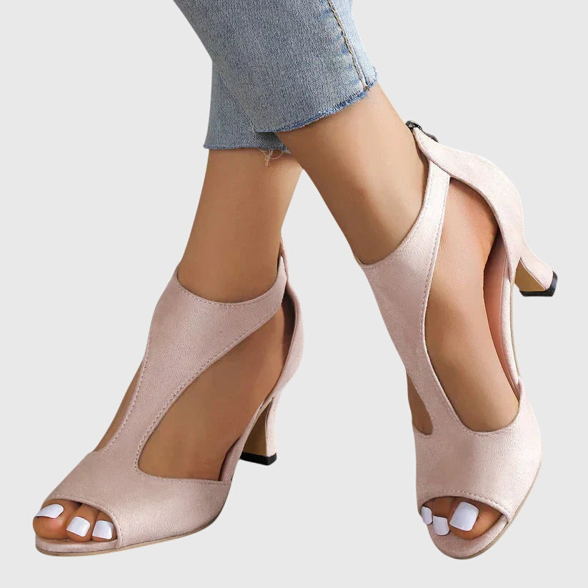 Soraya | Women’s Spring Cutout Open Toe Heels