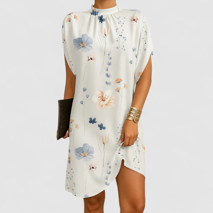 Cressana | Women’s Elegant Gathered Neck Shift Dress