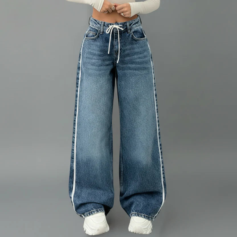 Yve | Women’s Relaxed Wide-Leg Denim Jeans