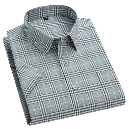 Steven | Men’s Striped Short Sleeve Button Up Shirt