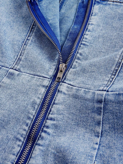 Kenzie | Women’s Strapless Denim Romper
