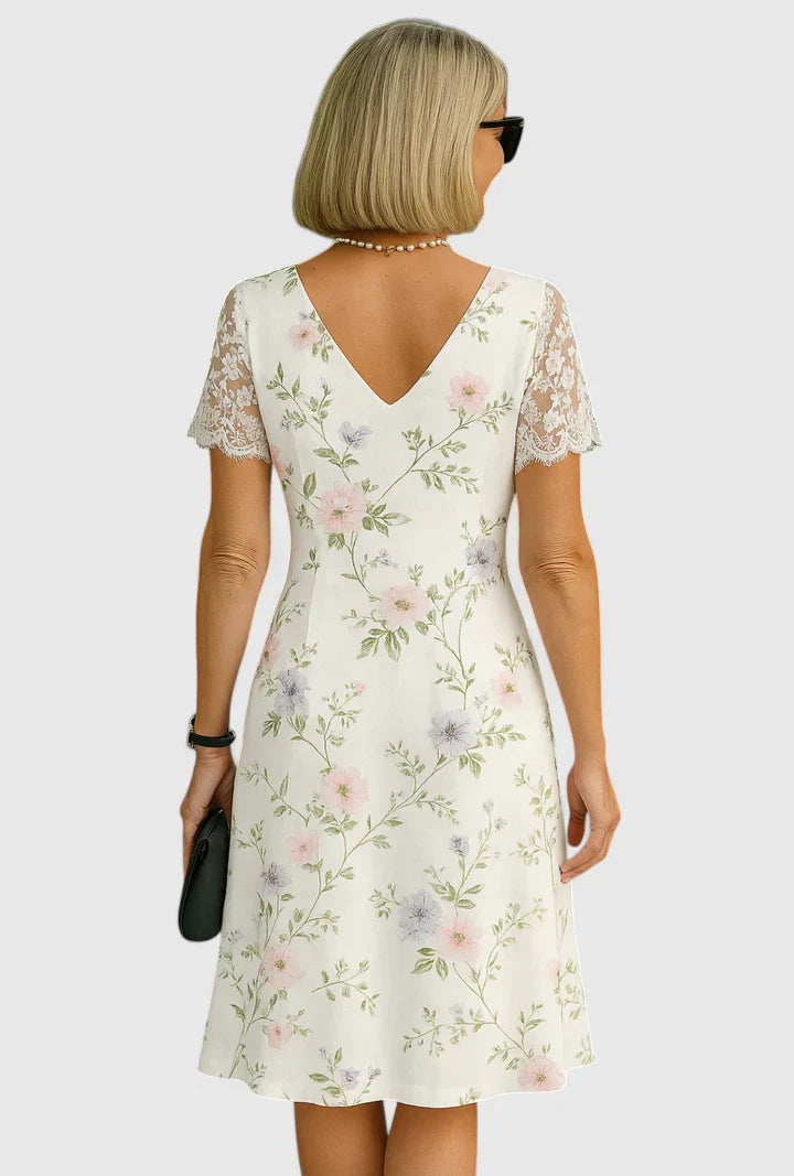 Maren | Women’s Elegant Floral Midi Dress
