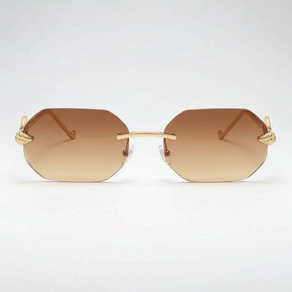 Rexton | Men's Temple Rimless Sunglasses