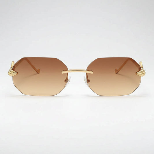 Rexton | Men's Temple Rimless Sunglasses