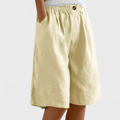 Tansy | Women’s Elegant Linen Blend Shorts