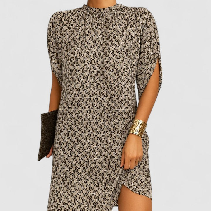 Cressana | Women’s Elegant Gathered Neck Shift Dress