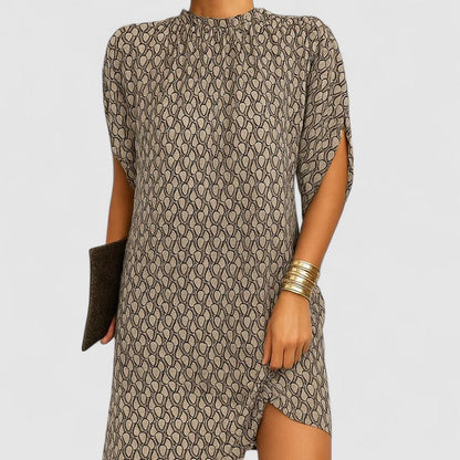 Cressana | Women’s Elegant Gathered Neck Shift Dress