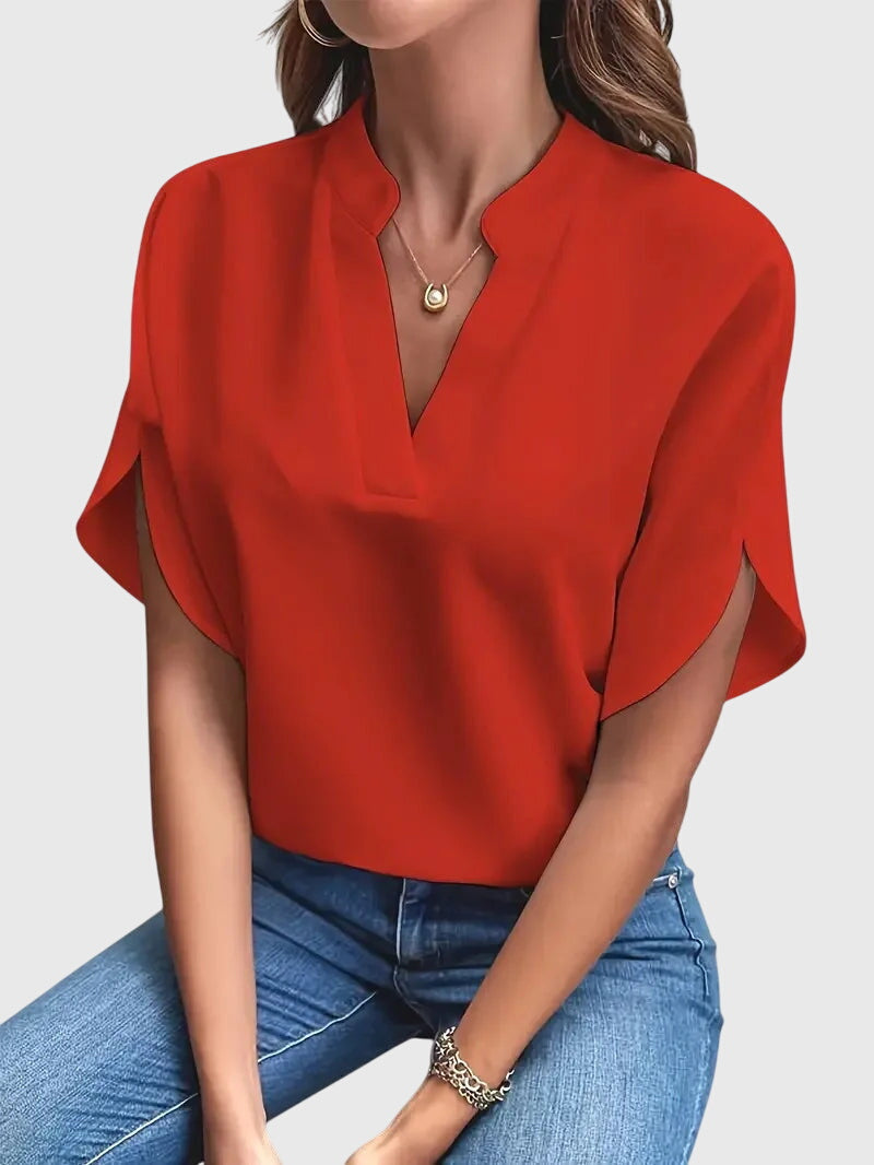 Madison | Women’s Soft Elegant V-Neck Blouse