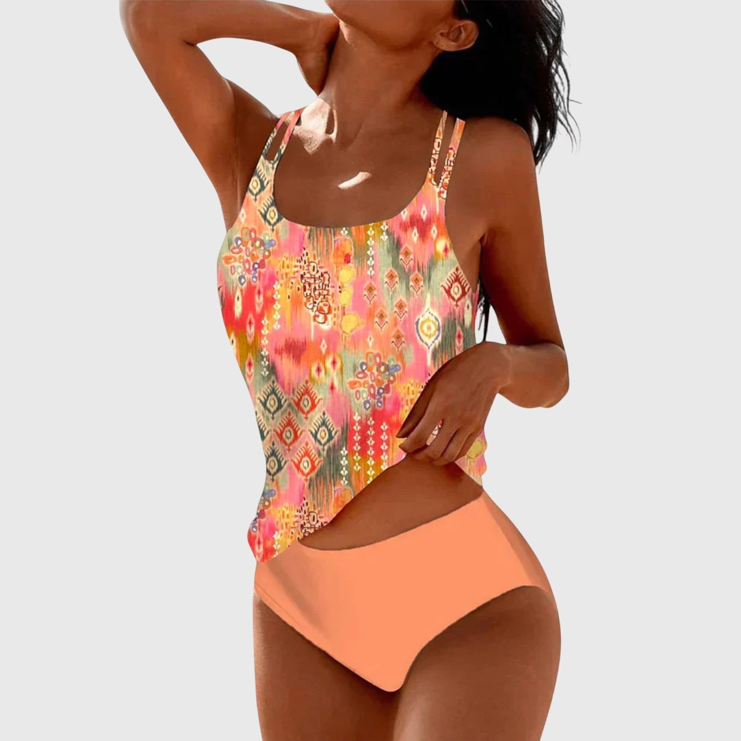 Zinnia | Women’s Printed Tankini Swimwear Set