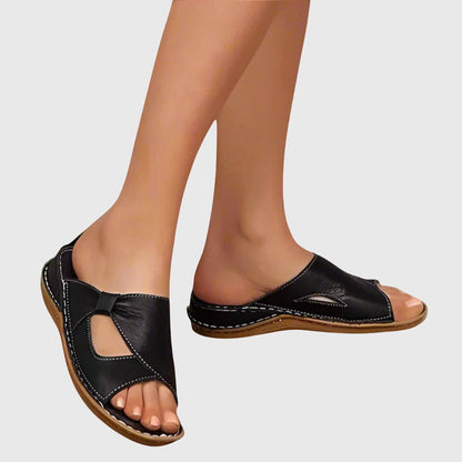 Reagan | Women’s Orthopedic Cutout Slide Sandals