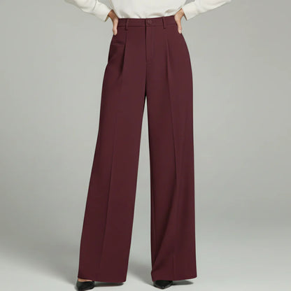 Monroe | Women’s Pleated Palazzo Pants with Back Pockets