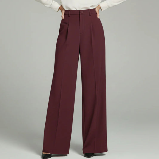 Monroe | Women’s Pleated Palazzo Pants with Back Pockets