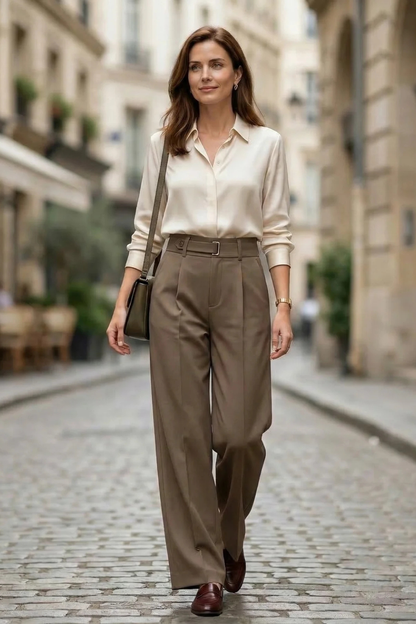 Liorenne | Women’s Tailored Wide-Leg Trousers