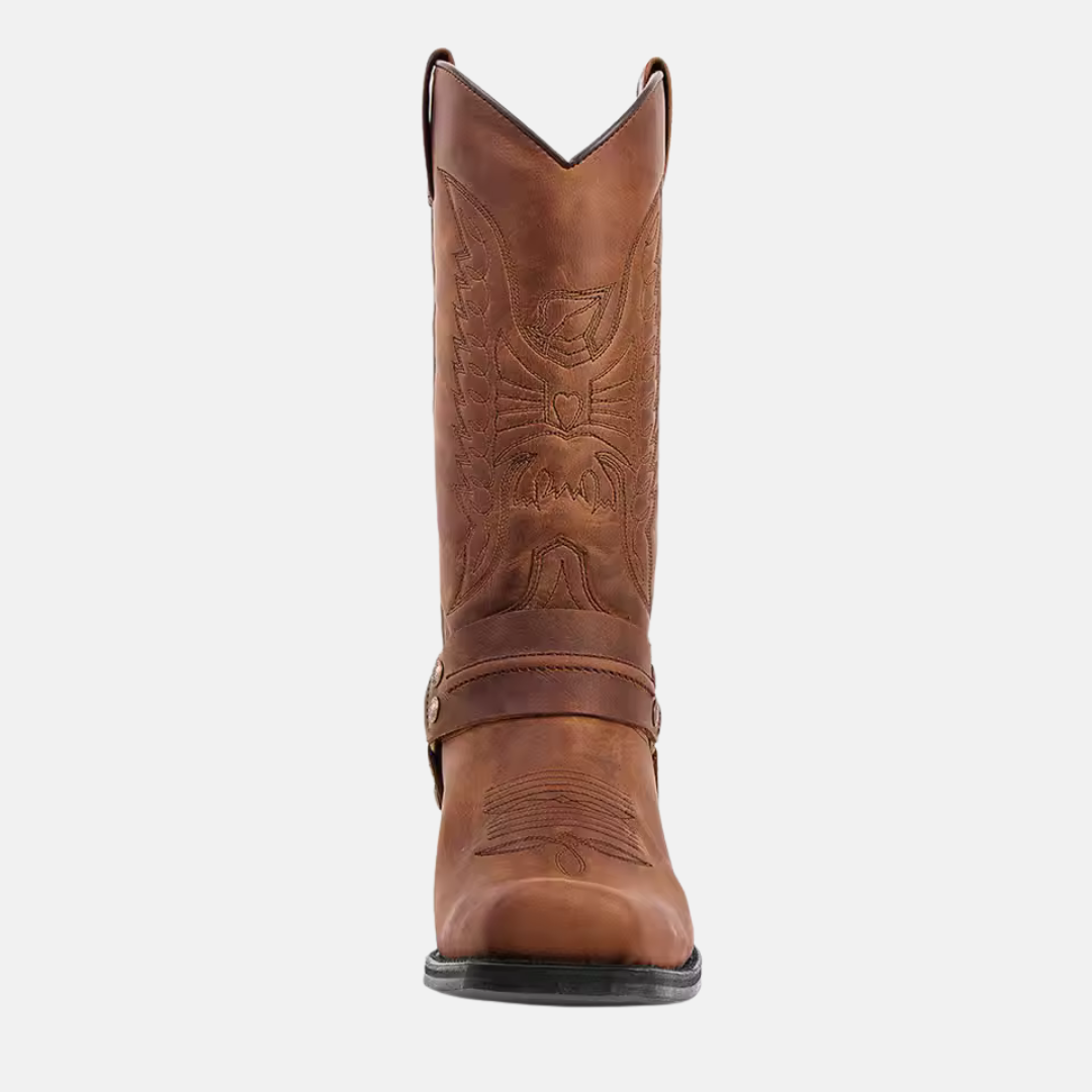 Beau | Men’s Western Leather Boots with Stitching