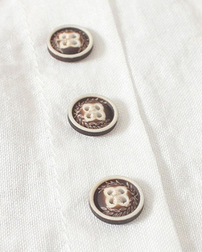 Haley | Women’s Summer Button Detail Casual Blouse