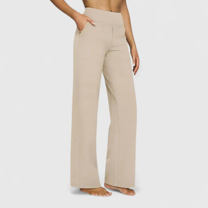 Adeline | Women’s High-Waist Wide-Leg Tailored Trousers