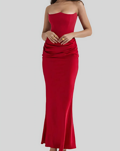 Marianne | Women’s Wedding Guest Draped Maxi Dress