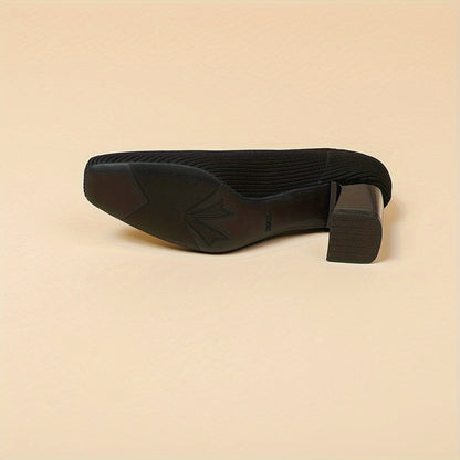 Tanya | Women’s Textured Block Heel Pumps