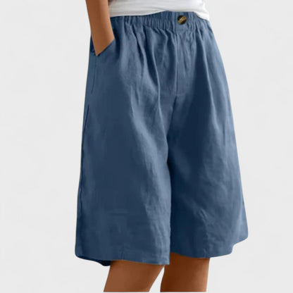 Tansy | Women’s Elegant Linen Blend Shorts