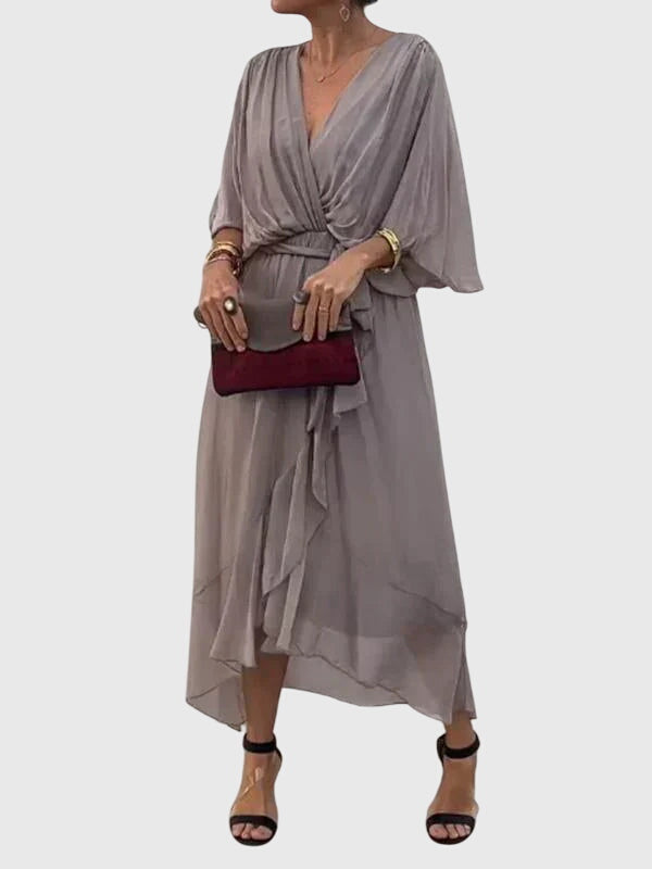 Savannah | Women’s Elegant Tie Waist Maxi Dress