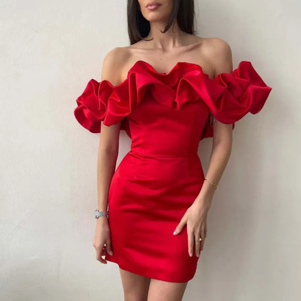 Valencia | Women’s Wedding Guest Ruffle Mini Dress