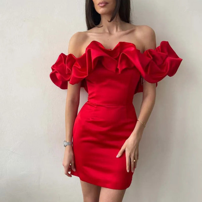 Valencia | Women’s Wedding Guest Ruffle Mini Dress