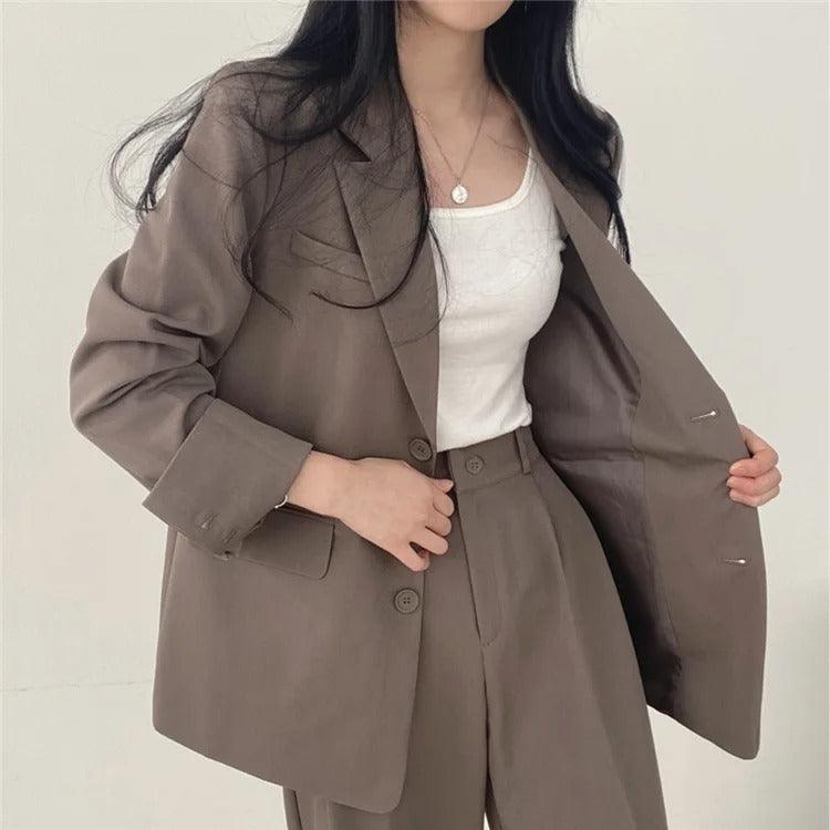 Maris | Women’s Tailored Suit Set with Long Blazer