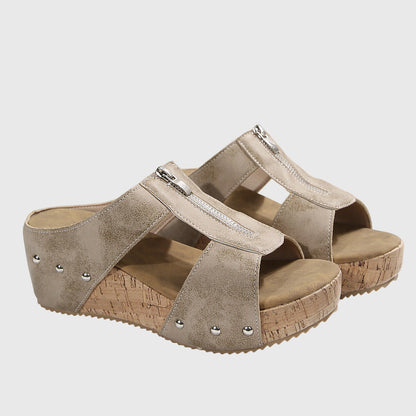 Dahlia | Women’s Orthopedic Cutout Wedge Sandals