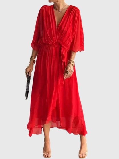 Savannah | Women’s Elegant Tie Waist Maxi Dress