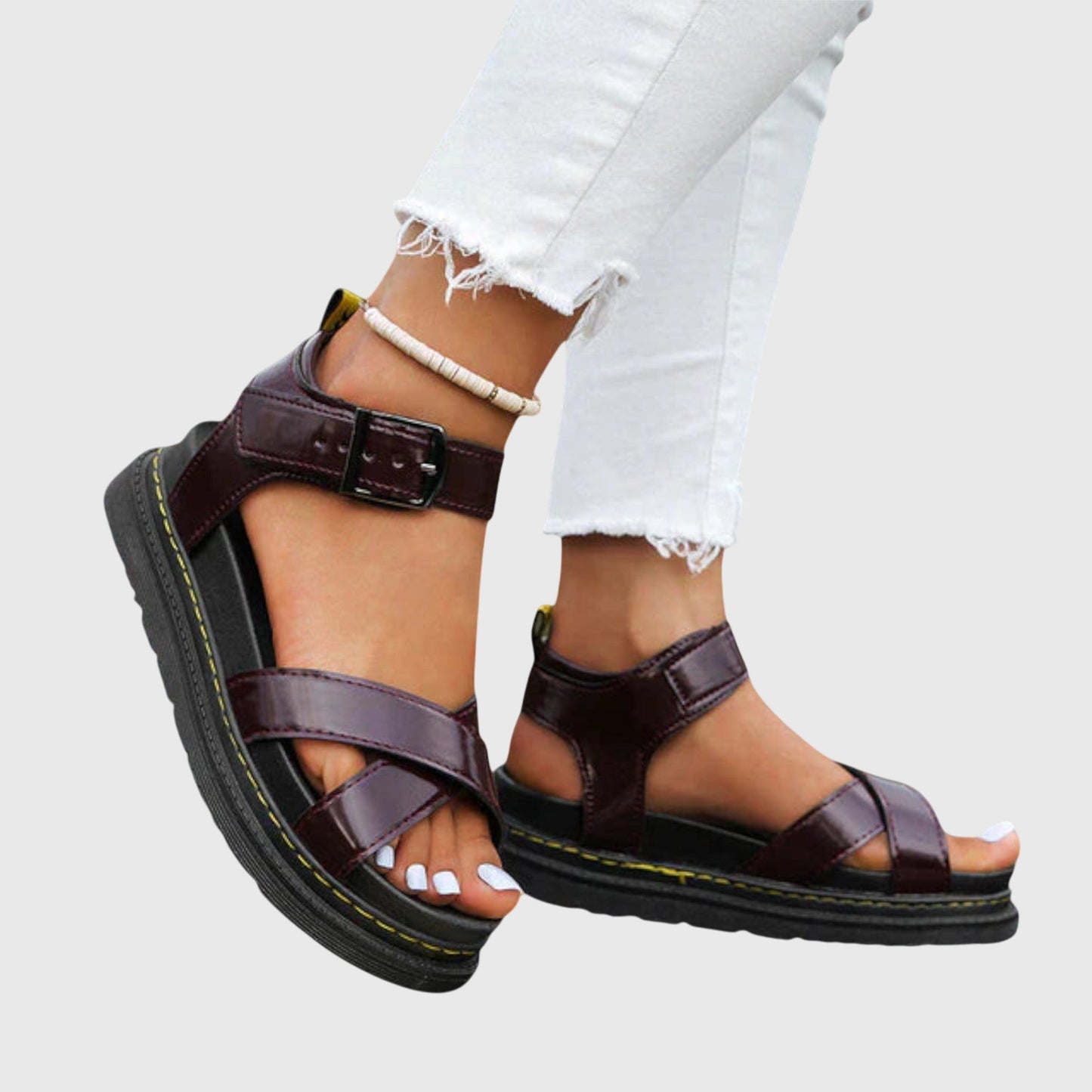 Soraya | Women’s Comfy Double Strap Platform Sandals