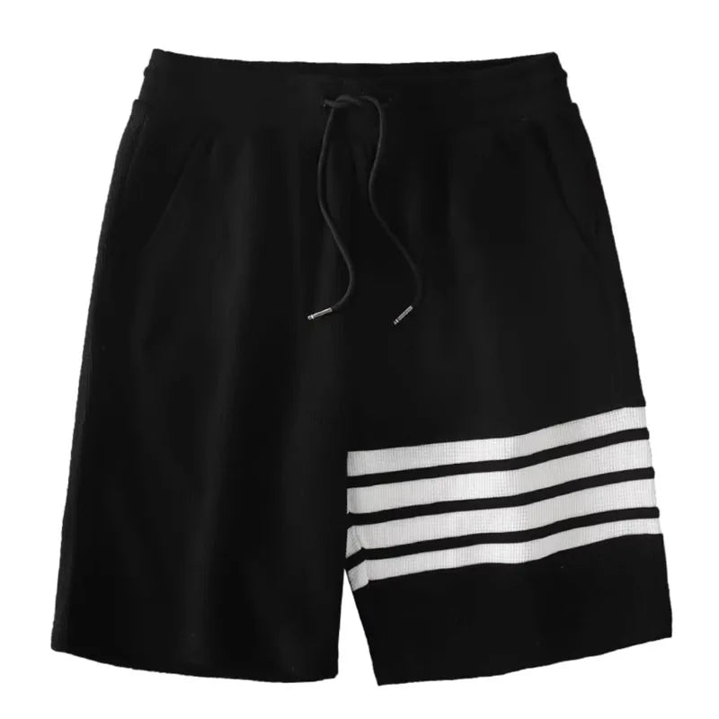 Landon | Men’s Stripe Drawstring Shorts