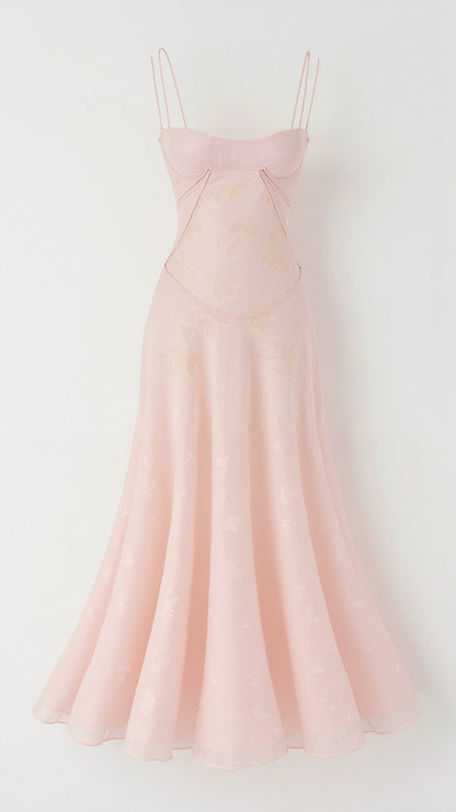 Elena | Women’s Wedding Slip Maxi Dress with Lace Detail