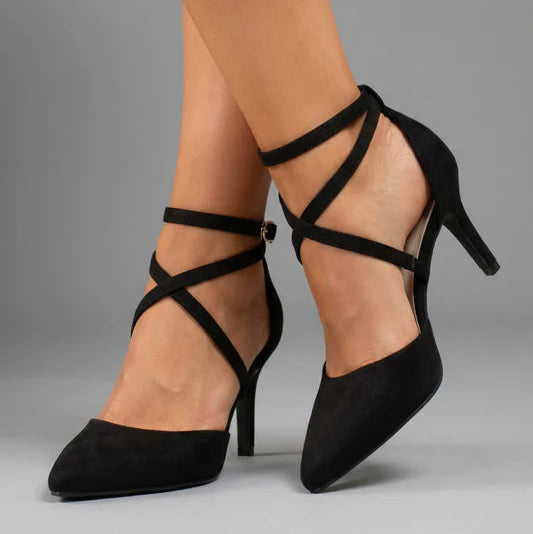 Xandria | Women’s Thin Strap Stiletto Ankle Heels