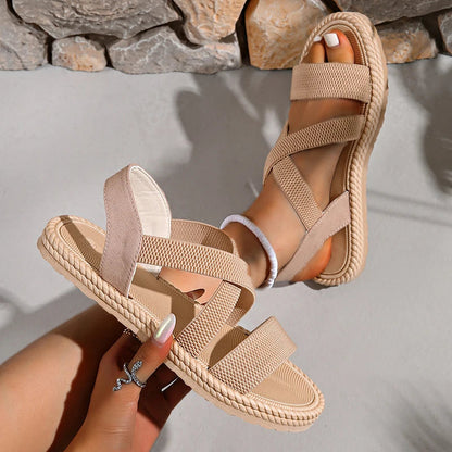 Yanna | Women’s Woven Cross Strap Sandals