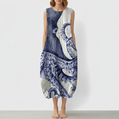 Savannah | Women’s Casual Octopus Print Beach Dress