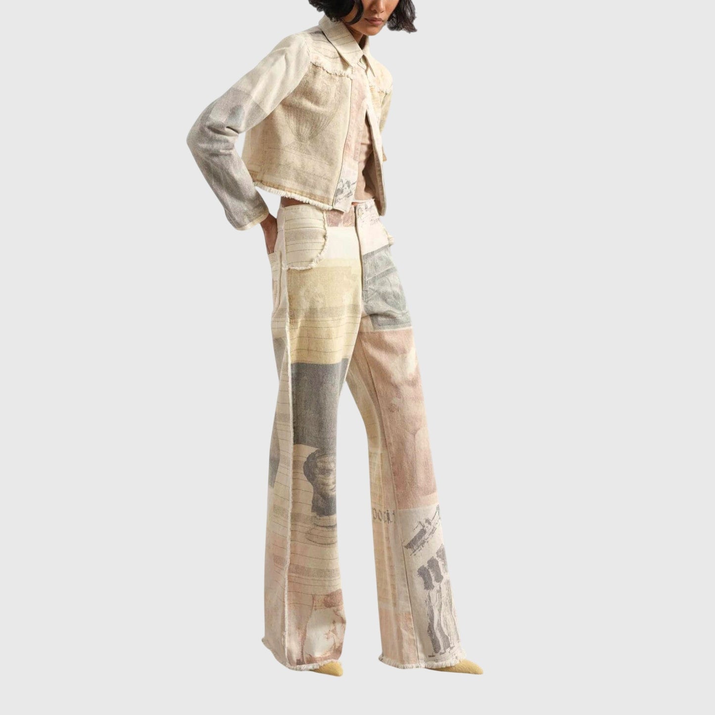 Kara | Women’s Wide Leg Printed Trousers