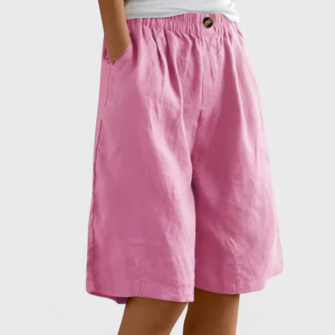 Tansy | Women’s Elegant Linen Blend Shorts