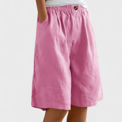 Tansy | Women’s Elegant Linen Blend Shorts