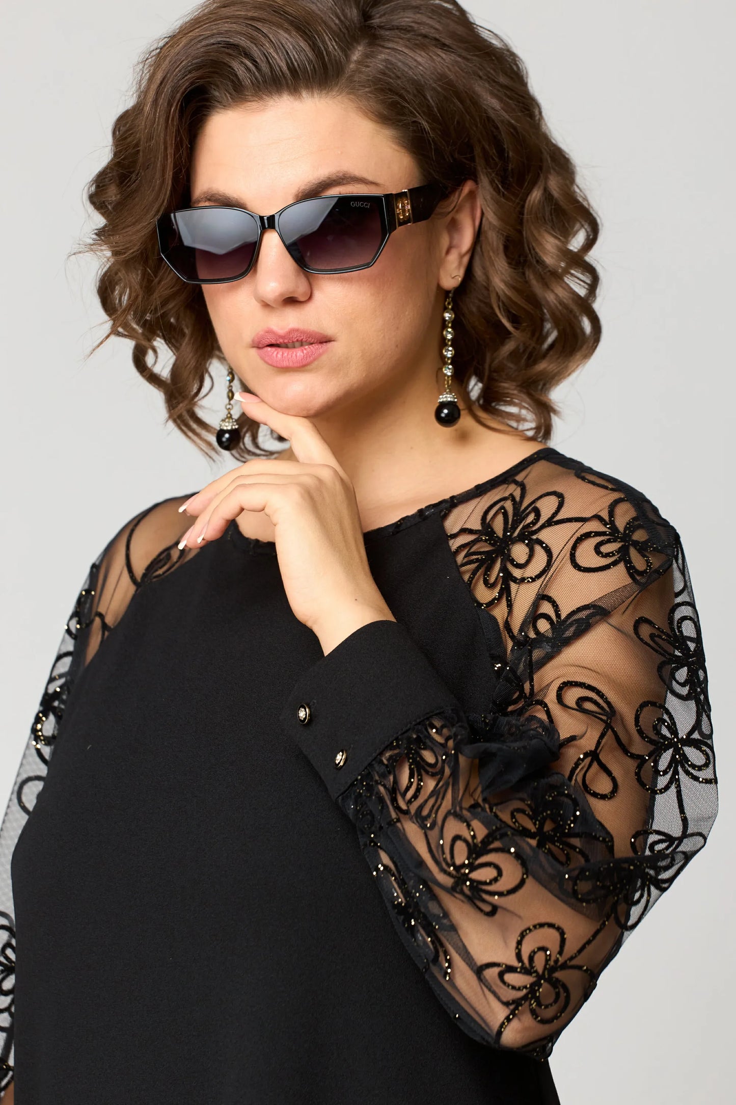 Edlyn | Women’s Elegant Lace Sleeve Midi Dress