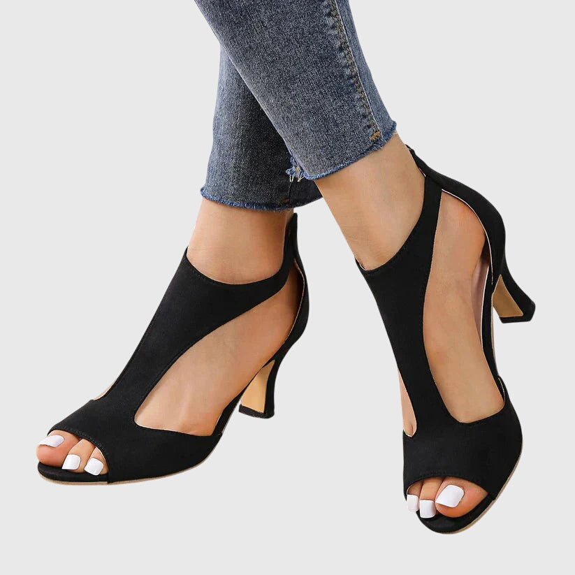 Soraya | Women’s Spring Cutout Open Toe Heels