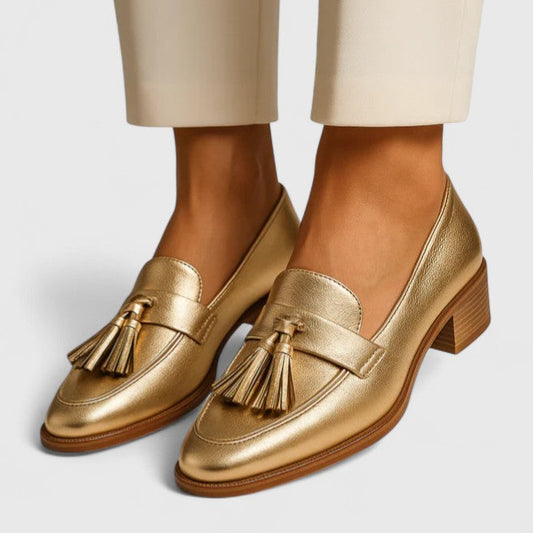 Maren | Women’s Tassel Block Heel Loafers